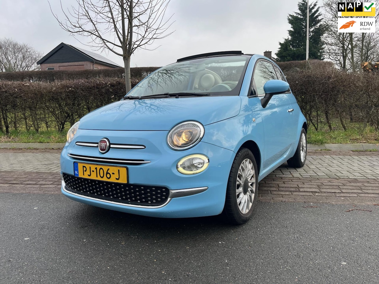 Fiat 500 C - 0.9 TwinAir Turbo Lounge 0.9 TwinAir Turbo Lounge, Nl geleverd, Cabrio, Airco - AutoWereld.nl