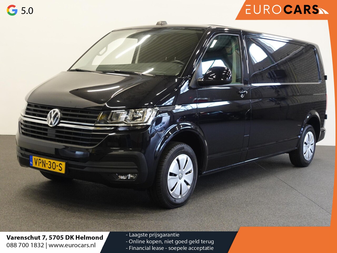 Volkswagen Transporter - 6.1 L2H1 Comfortline Airco Navigatie Carplay Cruise Control - AutoWereld.nl