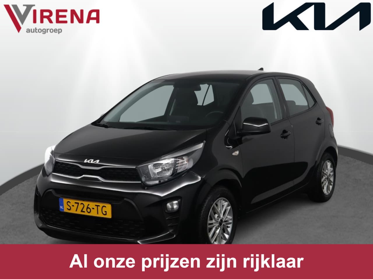 Kia Picanto - 1.0 DPi DynamicLine Navigatie via Apple Carplay/Android Auto - Cruise control - Airco - Ca - AutoWereld.nl