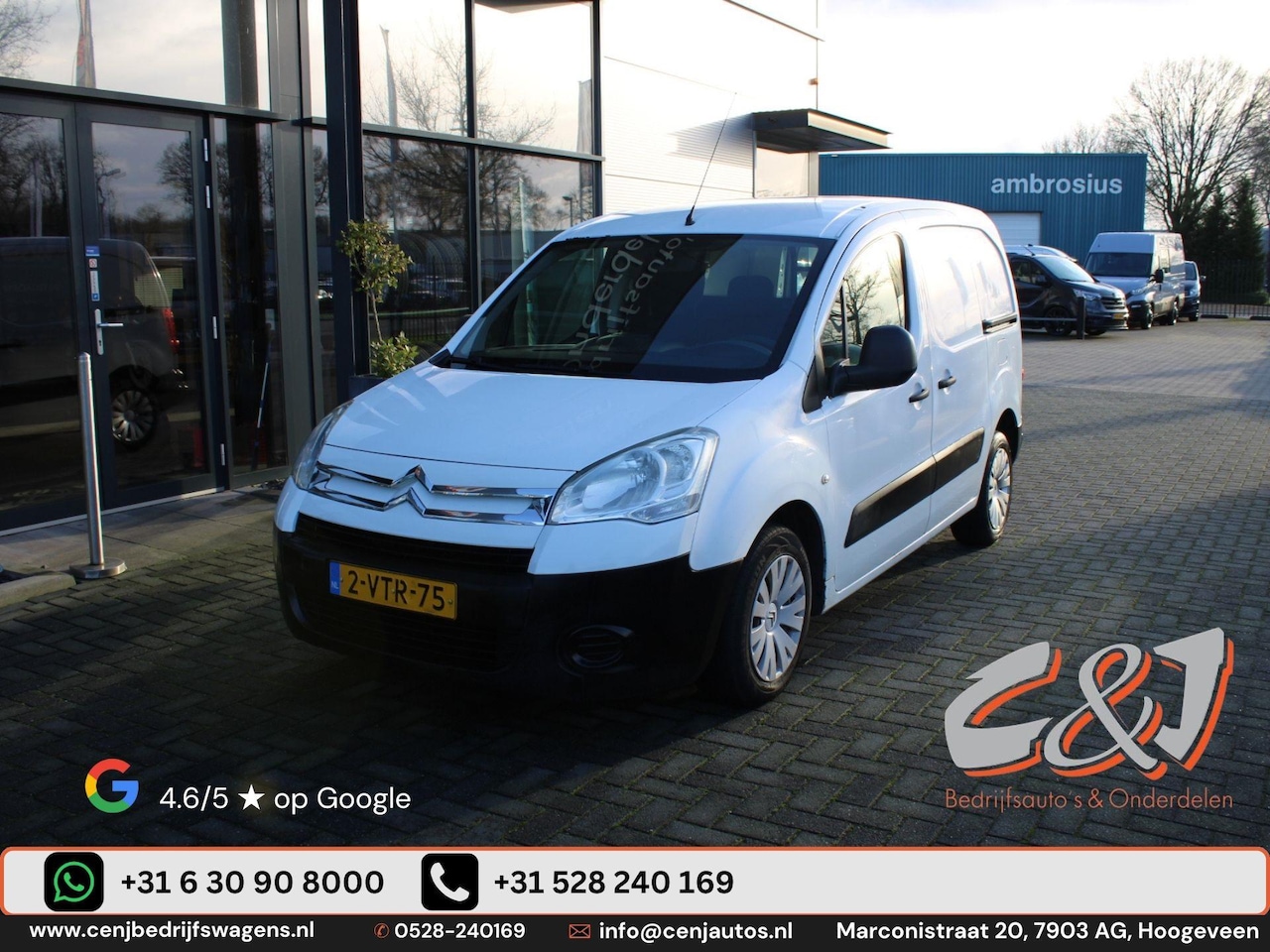 Citroën Berlingo - 1.6 e-HDI 700 Club Economy airco elek pakket 3 zits 2 schuifdeuren - AutoWereld.nl