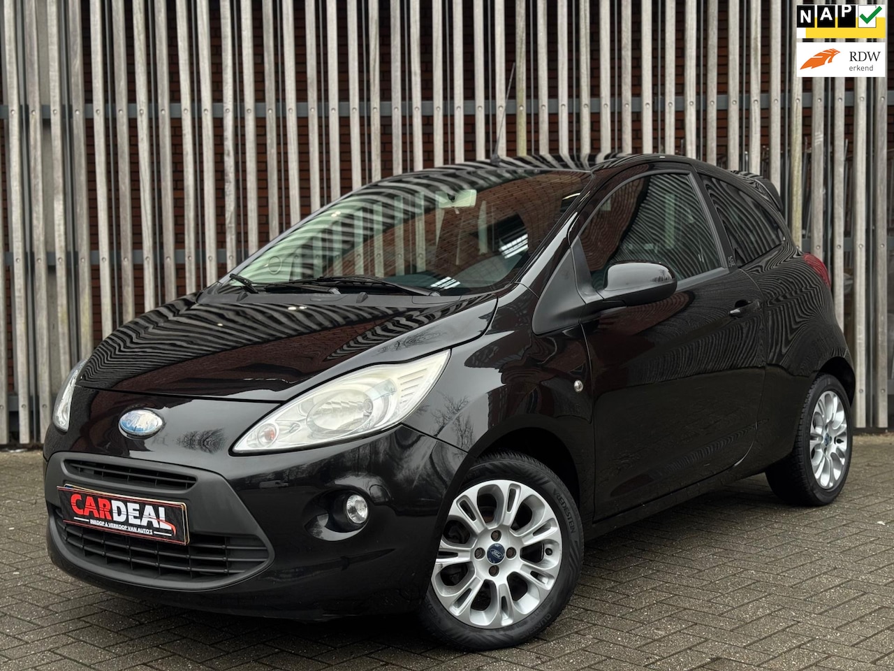 Ford Ka - 1.2 Titanium 2009 Black Edition AIRCO|VELGEN|ELEKTR|AUX|NAP - AutoWereld.nl