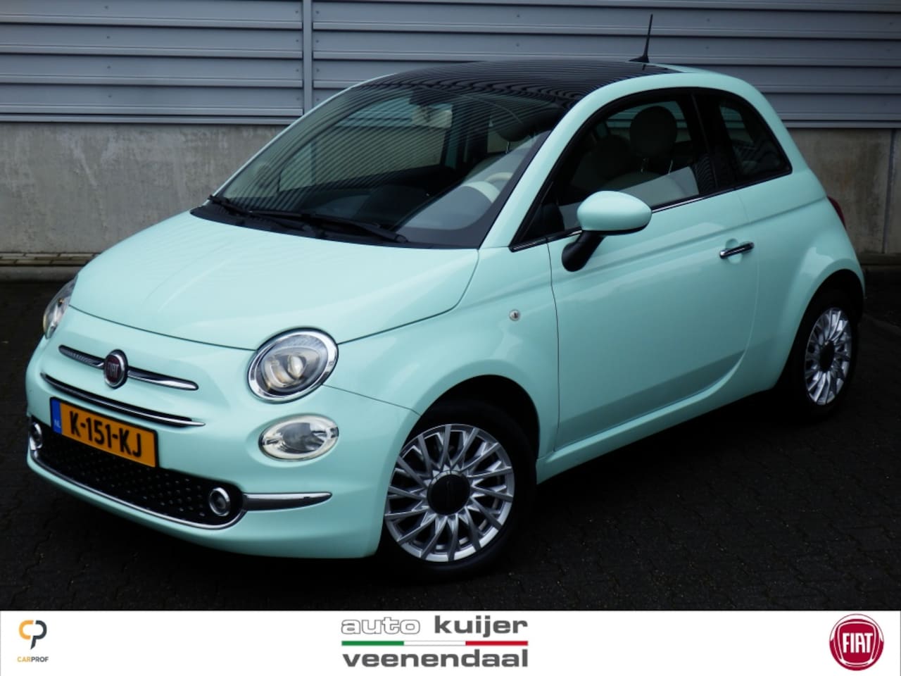 Fiat 500 - 1.2 Lounge 4 cil. I Airco I Park. sens. achter I - AutoWereld.nl