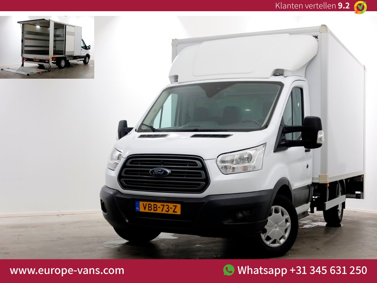 Ford Transit - 2.0 TDCI 130pk Automaat L2H1 Compacte Bakwagen met laadklep 1.010kg laadverm. 06-2019 - AutoWereld.nl