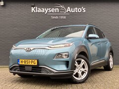 Hyundai Kona Electric - EV Premium 64 kWh | dealer onderhouden | leder | navigatie | stoel/stuurverw. | adapt. cru