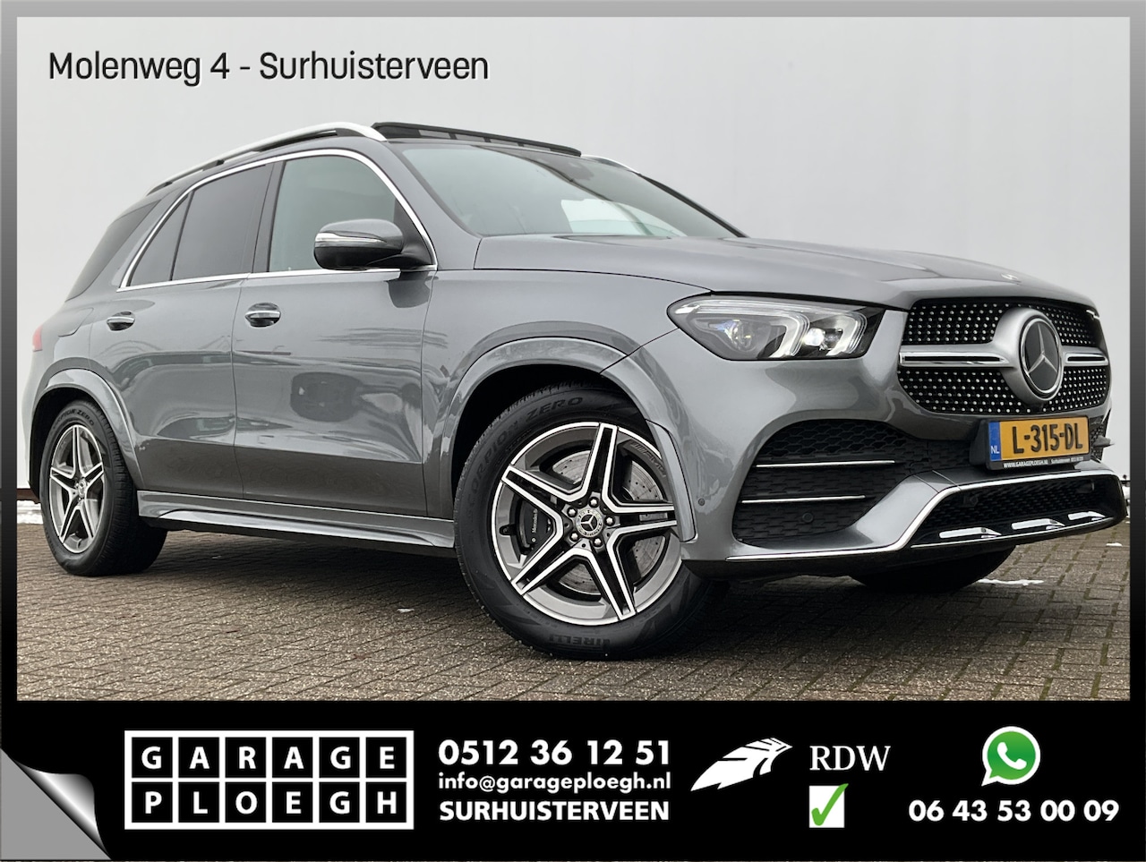 Mercedes-Benz GLE-Klasse - 450 4MATIC AMG 7-Pers Vol! Pano Massage Burmester Luchtv Head-Up Premium Plus 7-Persoons - AutoWereld.nl