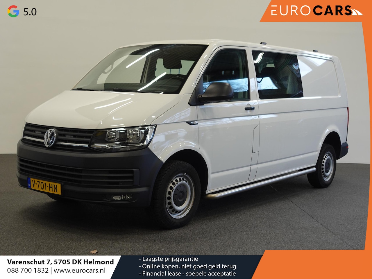 Volkswagen Transporter - L2 Dubbele cabine Automaat 150PK Navi Trekhaak Cruisecontrol Airco # - AutoWereld.nl