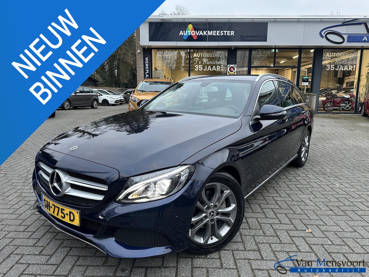 Mercedes-Benz C-klasse Estate - C180 Automaat Premium 2eEig|LED|Navi|Camera|Dodehoek|Trekhaak - AutoWereld.nl