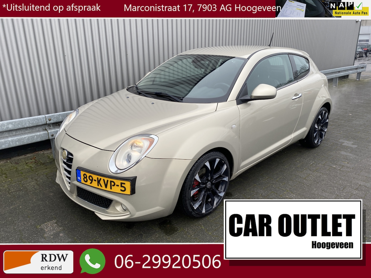 Alfa Romeo MiTo - 1.4 T Distinctive Clima, CC, PDC, LM, nw. APK – Inruil Mogelijk – - AutoWereld.nl