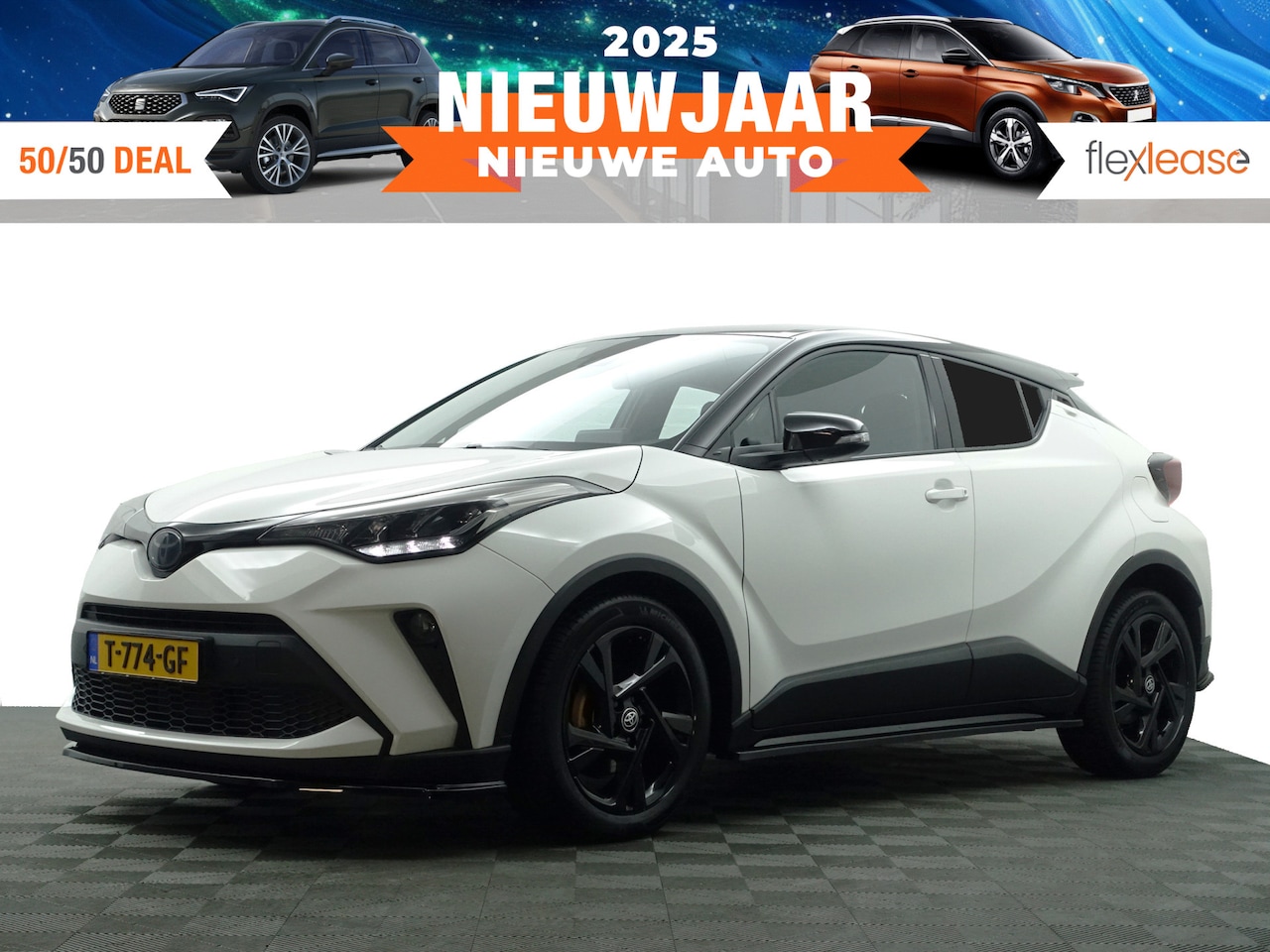 Toyota C-HR - 1.8 Hybrid Dynamic Sport Aut- Full Maxton Design, Two Tone, Smoke PPF, Xenon Led, Camera, - AutoWereld.nl