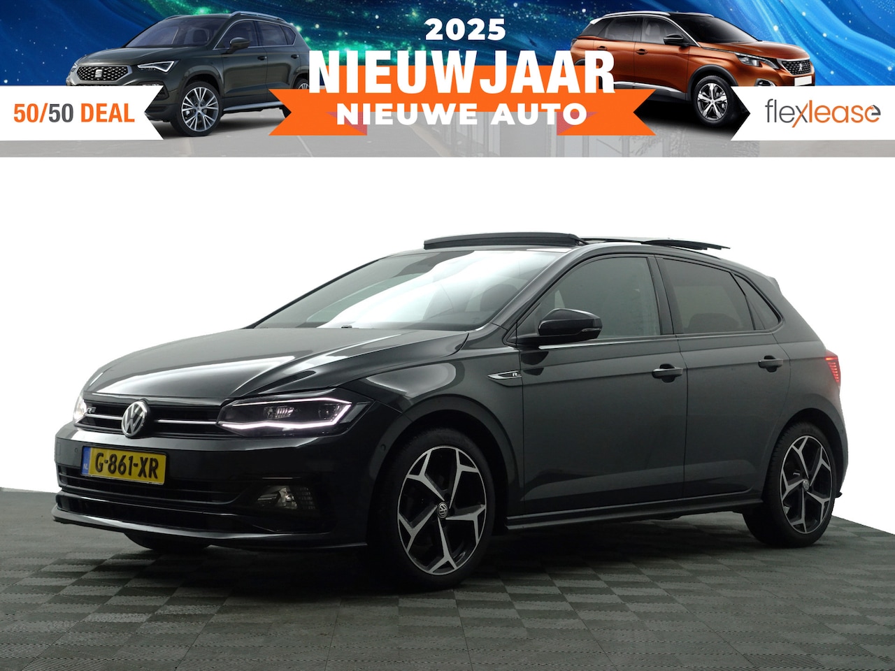 Volkswagen Polo - 1.0 TSI R Line+ Panoramadak, Xenon Led, Dynamic Select, Ada Cruise, Park Assist, Park Pilo - AutoWereld.nl