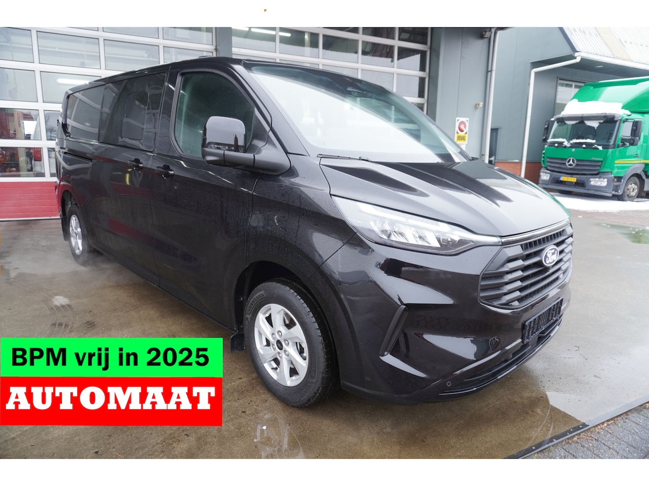 Ford Transit Custom - 320L 2.0 TDCI 170PK L2H1 Limited DC Automaat Nr. V094 | Elektrische Schuifdeur L+R | Airco - AutoWereld.nl