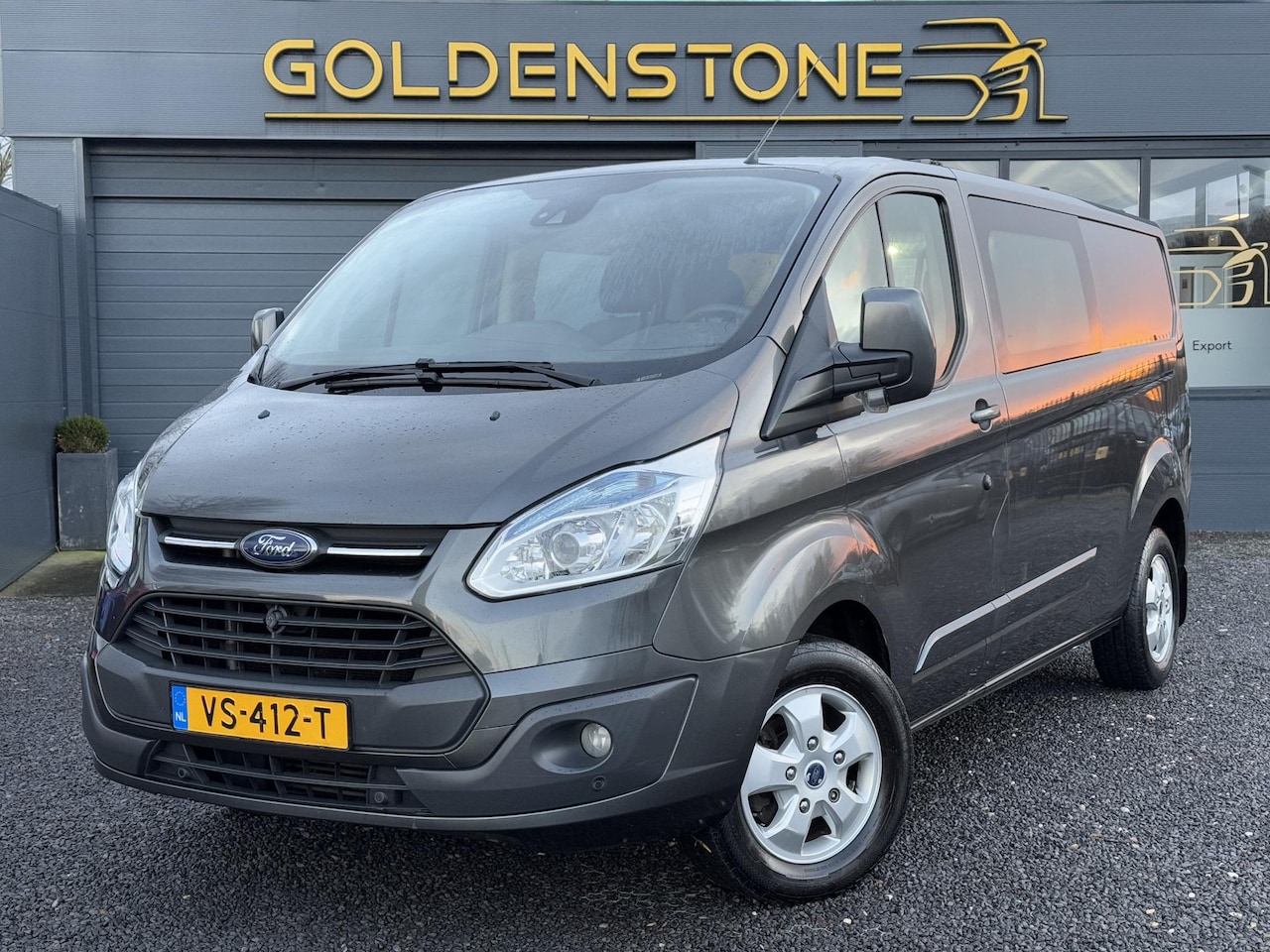 Ford Transit Custom - 290 2.2 TDCI L2H1 Limited DC Dubbele Cabine,Navi,Airco,Cruise,Stoelverwarming,Trekhaak,LM - AutoWereld.nl