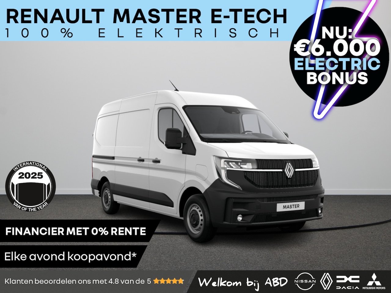 Renault Master E-Tech - Gesloten Bestel L2H2 T35 Electric 140 Long Range 1AT Advance | C-Shape LED dagrijverlichti - AutoWereld.nl