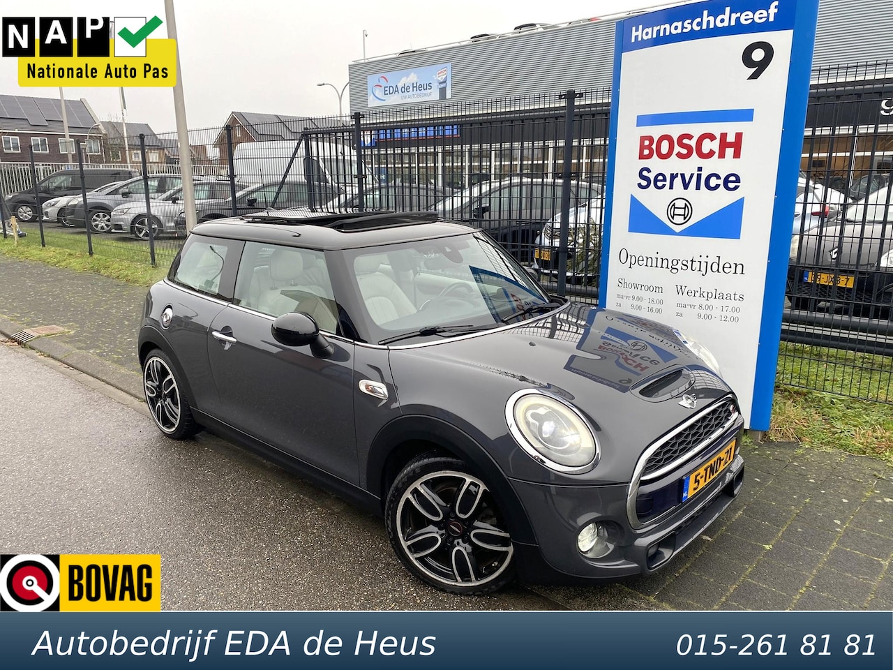 MINI Cooper S - 2.0 192pk NL-auto met panodak, HUD, LED, navi, leer, etc. - AutoWereld.nl