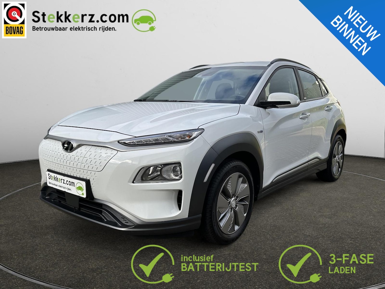 Hyundai Kona Electric - EV Comfort Smart 64 kWh ,3 Fase, warmtepomp - AutoWereld.nl