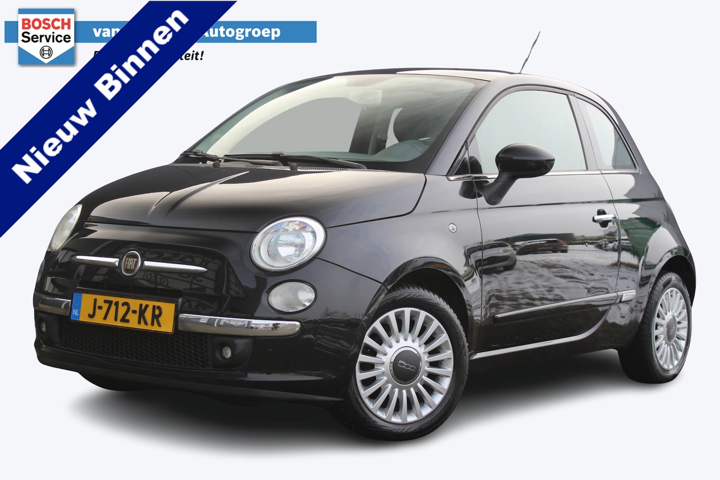 Fiat 500 - 1.2 Lounge | Panoramadak | 4-cilinder | 15" lichtmetalen velgen | Airco | Mistlampen voor - AutoWereld.nl