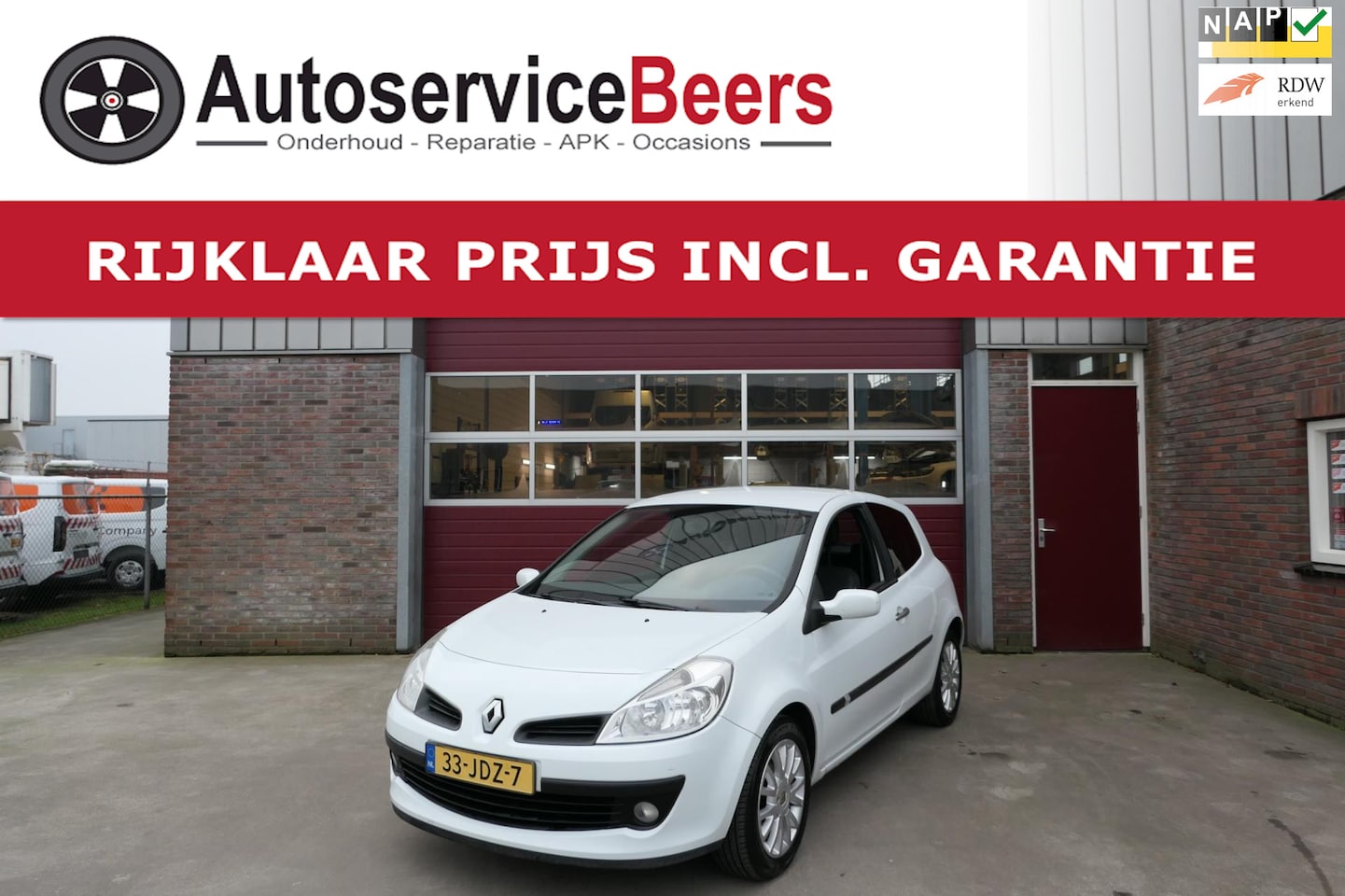 Renault Clio - 1.2-16V Collection 1.2-16V Collection, Airco. LMV, Cruise Control, Rijklaarprijs incl. Garantie. - AutoWereld.nl