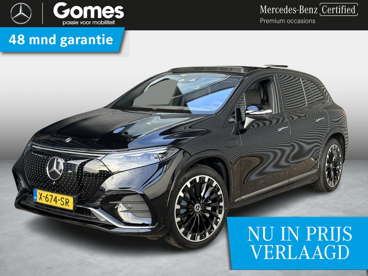 Mercedes-Benz EQS SUV - 450 4MATIC AMG | Head-Up Display | Panoramadak - AutoWereld.nl