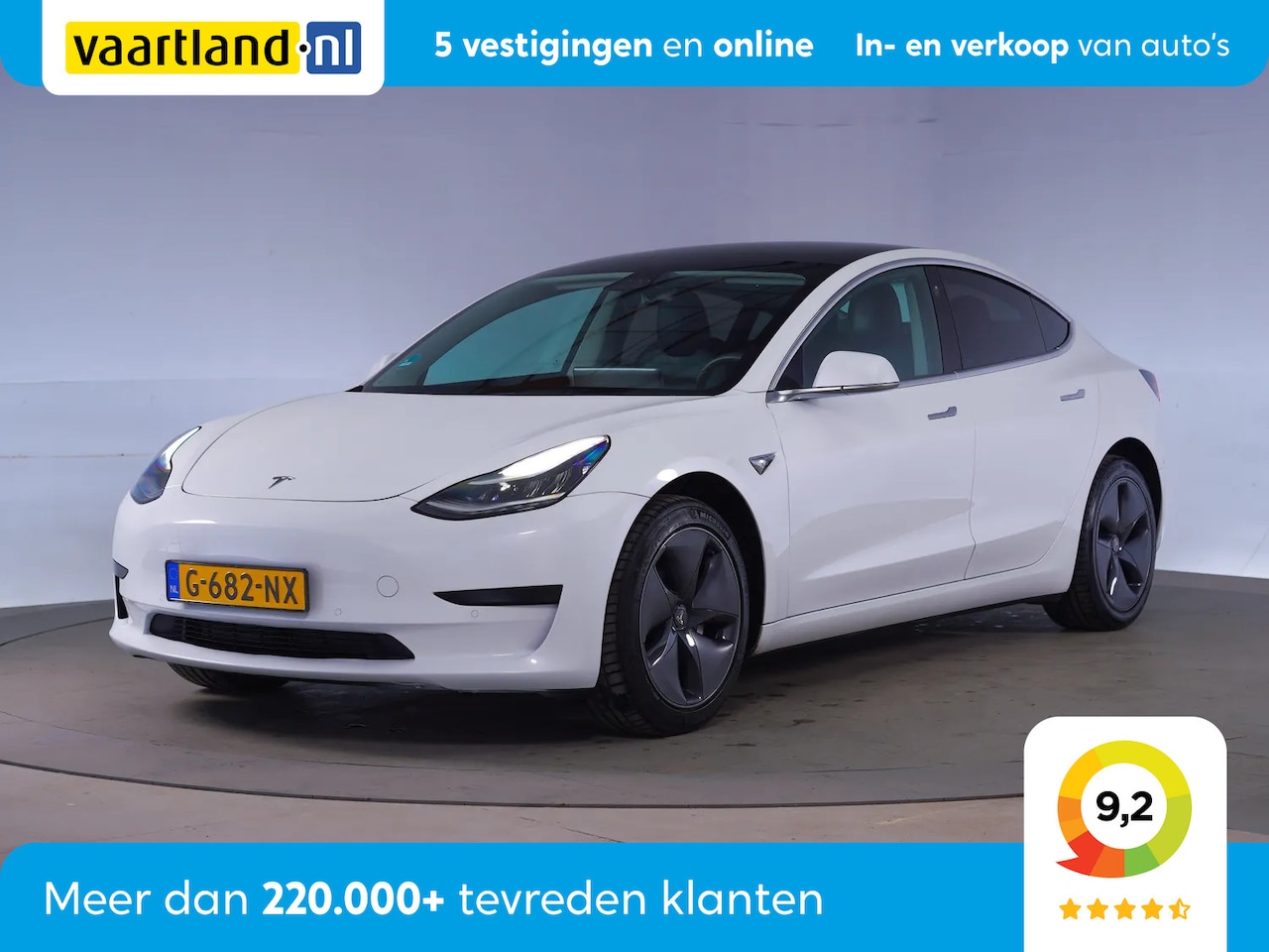 Tesla Model 3 - RWD Plus 60 kWh [ Panorama Leder Adapt.cruise ] - AutoWereld.nl