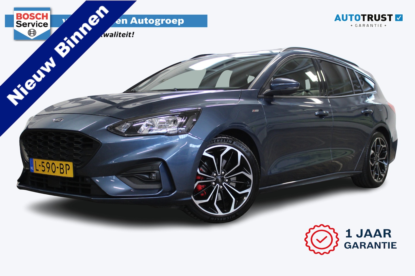 Ford Focus Wagon - 1.0 Hybrid ST Line X Business | Incl. 12 maanden garantie | 1ste eigenaar | Adaptive cruis - AutoWereld.nl