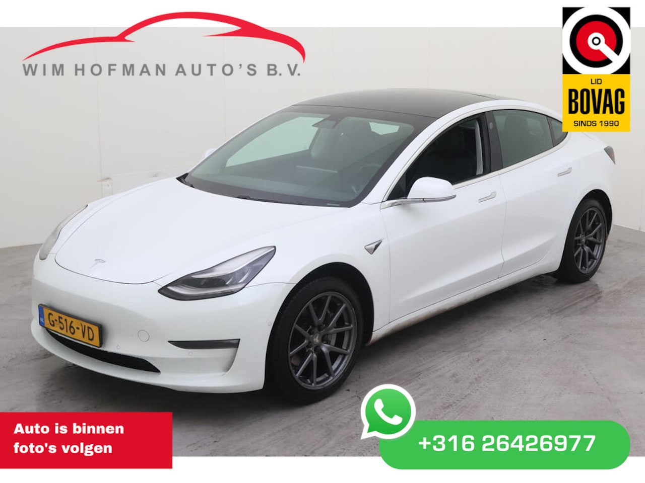 Tesla Model 3 - Long Range RWD Long Range AWD 75 kWh Trekhaak Autopilot FSD Comp Camera Leder Panodak - AutoWereld.nl