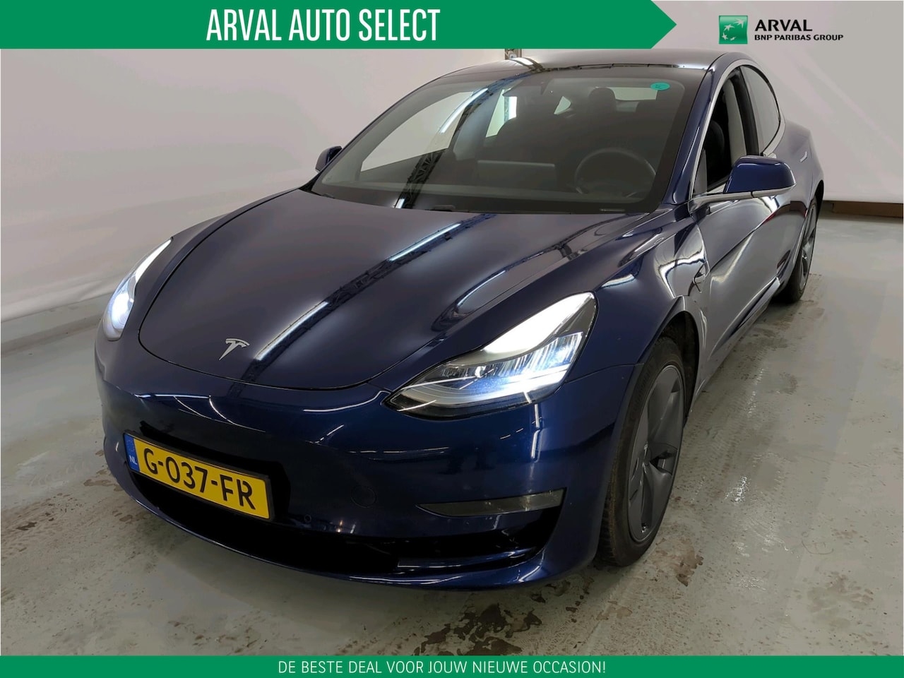 Tesla Model 3 - Long Range RWD Long Range AWD 75 kWh 351pk | 18" Aero Velgen | Autopilot | Zwart interieur | Deep Blue me - AutoWereld.nl