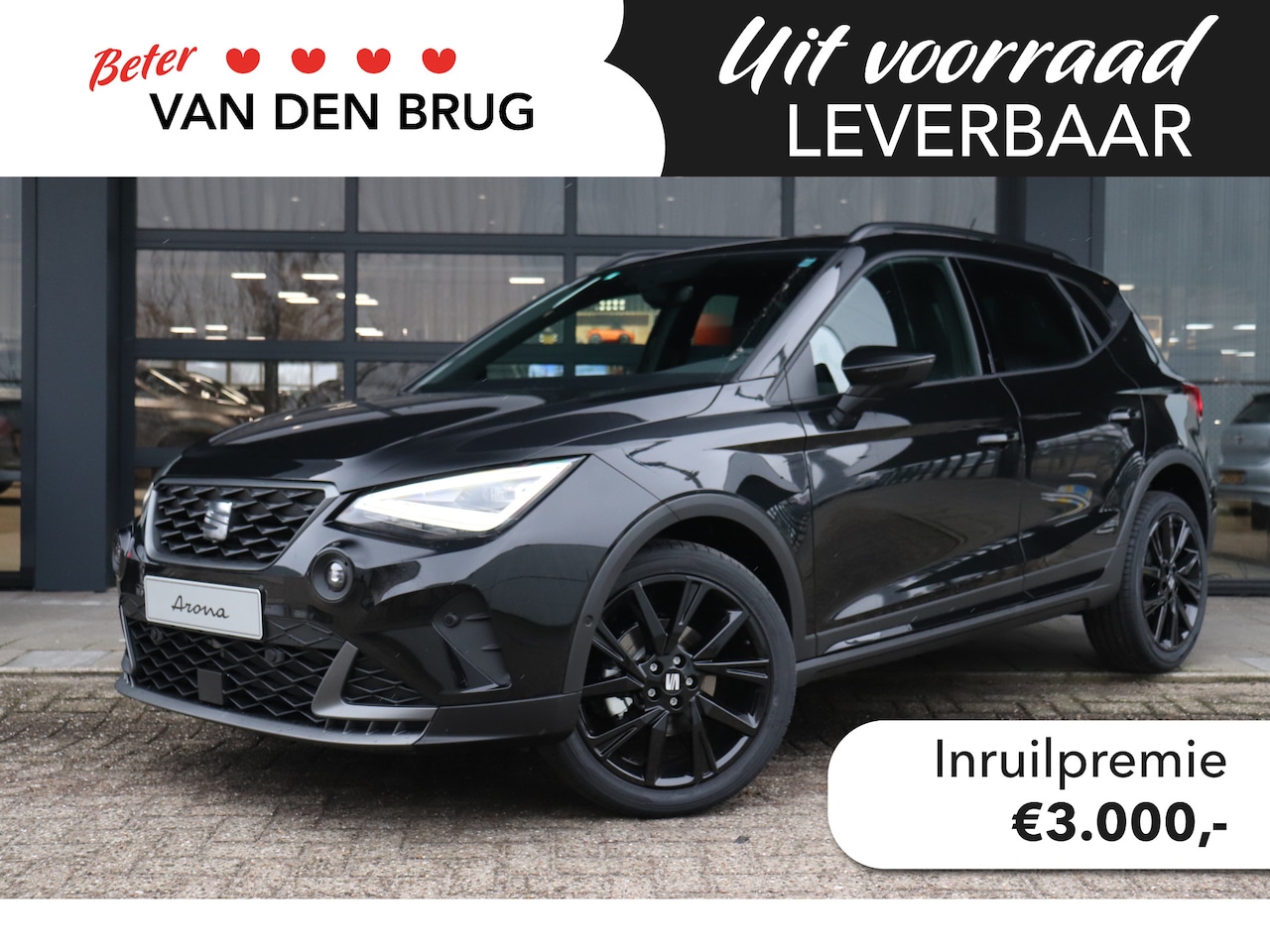 Seat Arona - 1.0 TSI FR Business Connect Black Edition | Achteruitrijcamera | Adaptieve Cruise Control - AutoWereld.nl