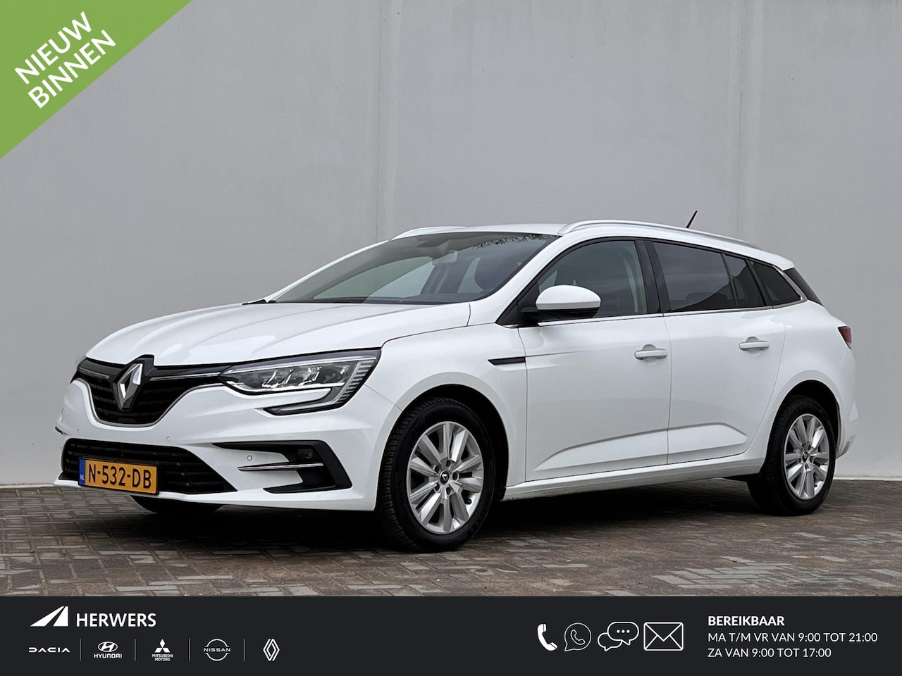 Renault Mégane Estate - 1.3 TCe Business Zen / Trekgewicht 1700 kg! / Trekhaak / Climate control  / Leder Stof bek - AutoWereld.nl