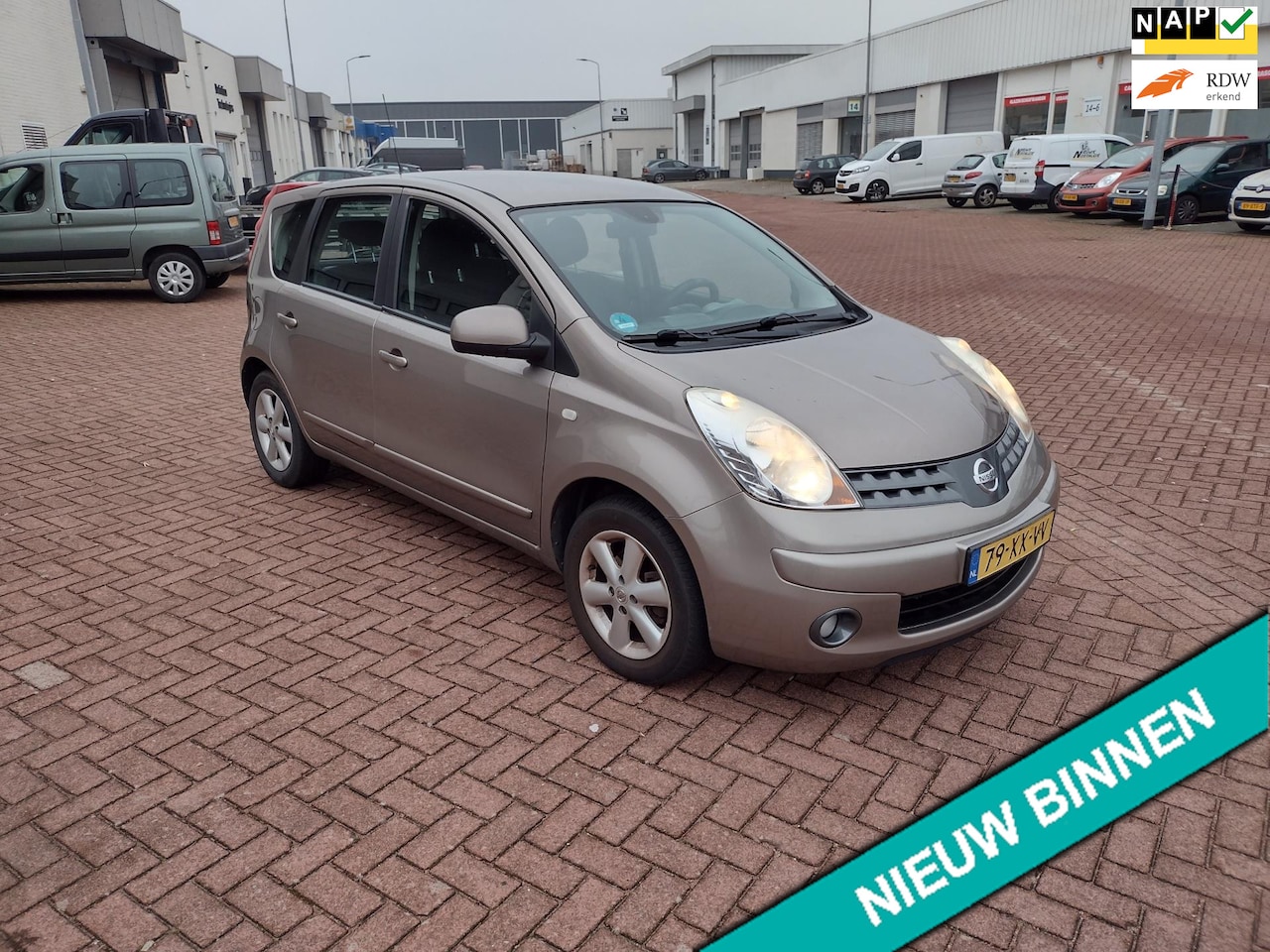 Nissan Note - 1.6 Acenta MOOIE AUTO BEL 0619590613 5 DRS APK NIEUWEN AIRCO - AutoWereld.nl