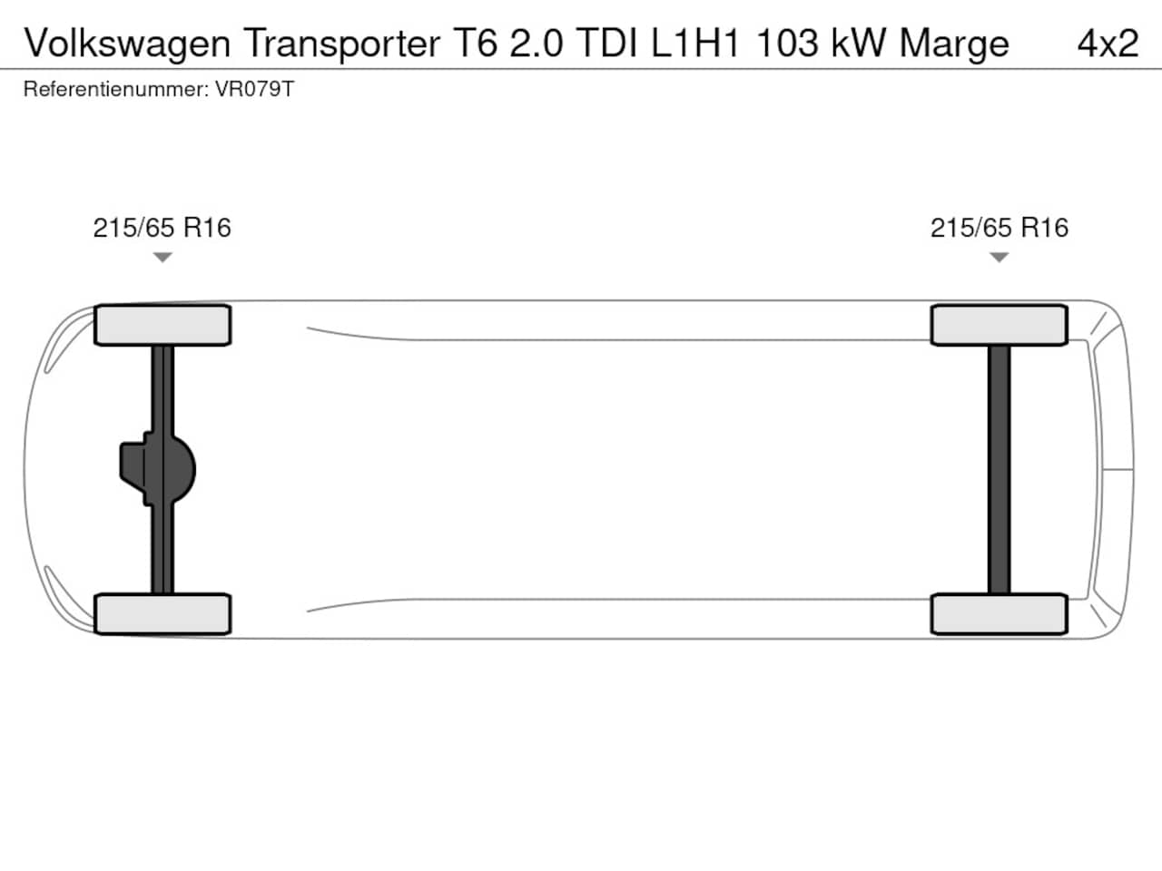 Volkswagen Transporter - T6 2.0 TDI L1H1 103 kW Marge - AutoWereld.nl