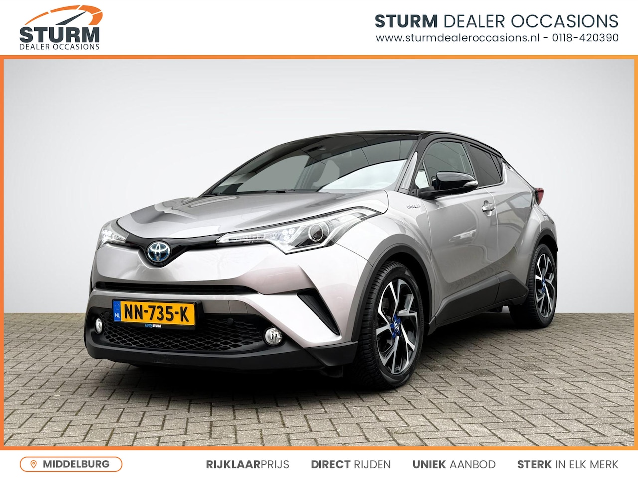 Toyota C-HR - 1.8 Hybrid Bi-Tone | Trekhaak | Navigatie | Camera | Stoelverwarming | Adapt. Cruise Contr - AutoWereld.nl