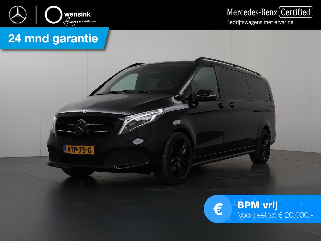 Mercedes-Benz V-klasse - 300d | XL L3 | Dubbele Cabine | Black pakket | LM Velgen | Lederen bekleding | Parkeercame - AutoWereld.nl