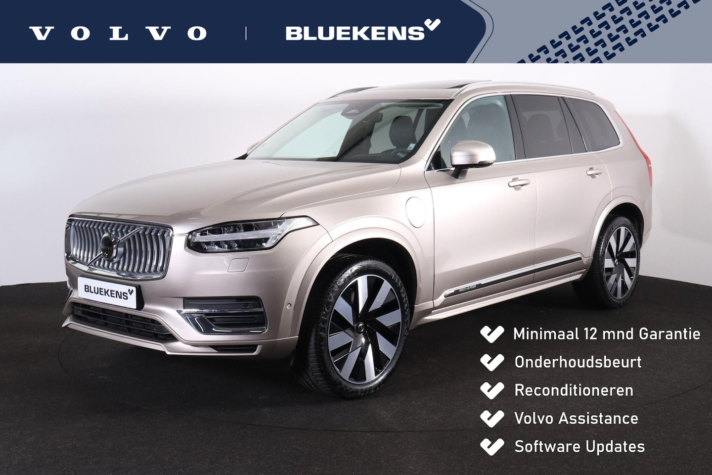 Volvo XC90 - T8 Recharge AWD Ultimate Bright - LONG RANGE - Panorama/schuifdak - IntelliSafe Assist & S - AutoWereld.nl