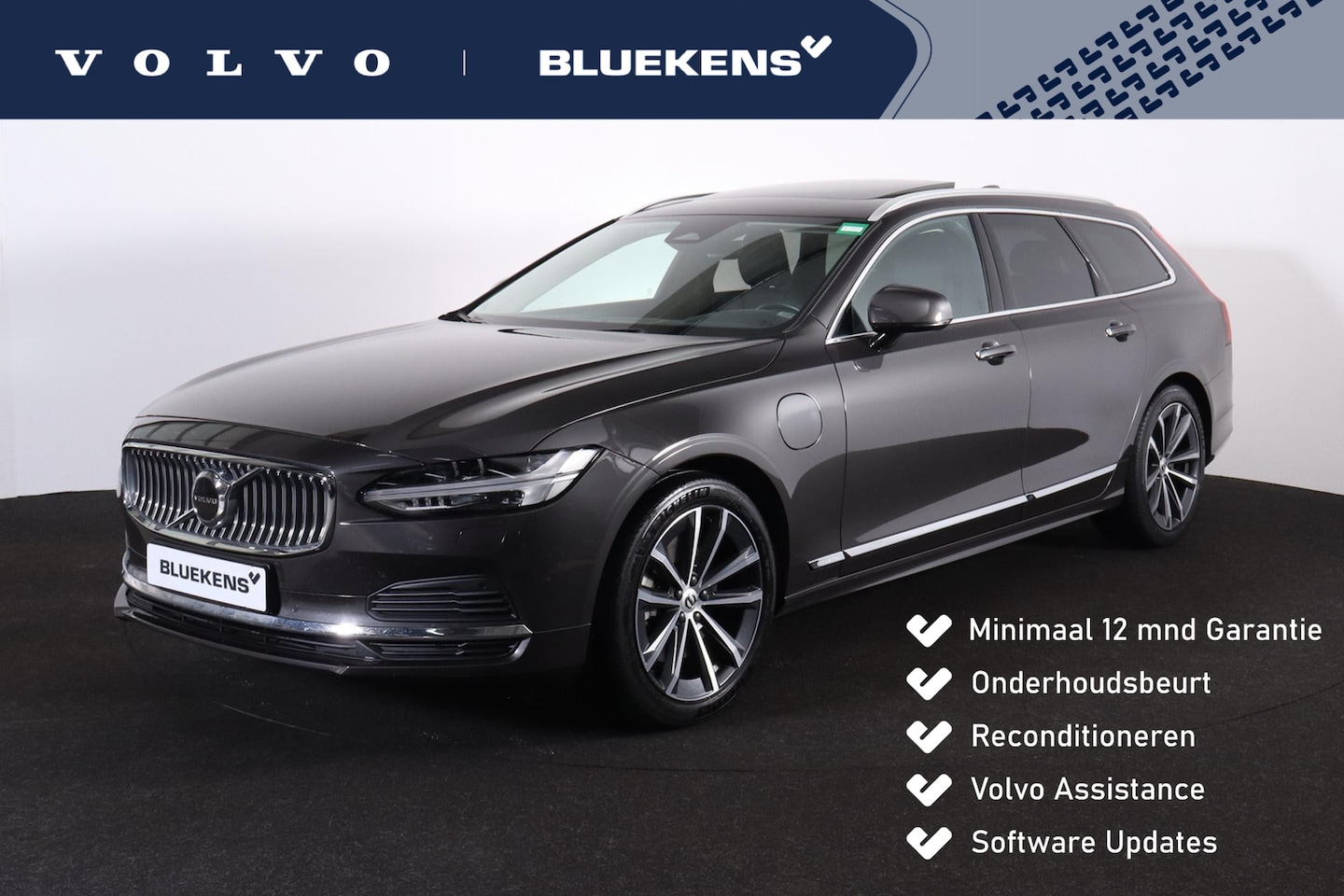 Volvo V90 - T6 AWD Inscription - LONG RANGE - Panorama/schuifdak - IntelliSafe Assist & Surround - Har - AutoWereld.nl