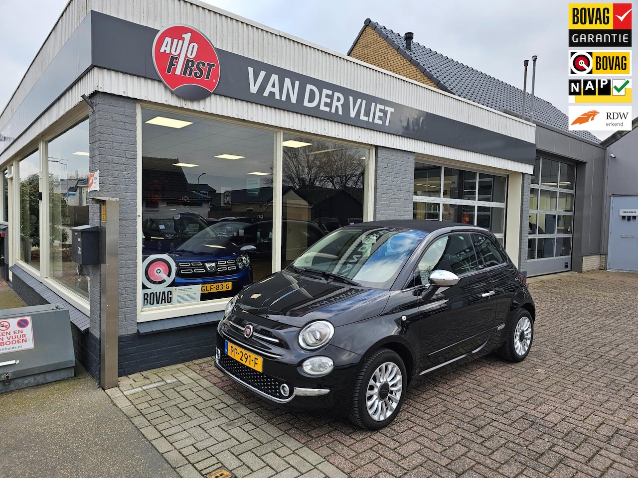 Fiat 500 C - 1.2 Lounge Cabrio "zeer lage kilometerstand" - AutoWereld.nl