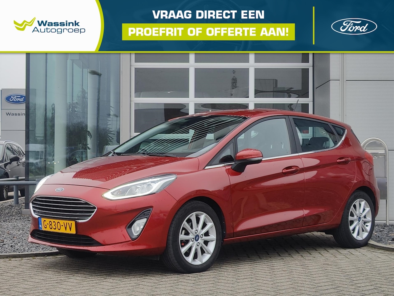 Ford Fiesta - 1.0 EcoBoost 95pk 5dr Titanium | Carplay | Climate control | 16 inch LM Velgen - AutoWereld.nl