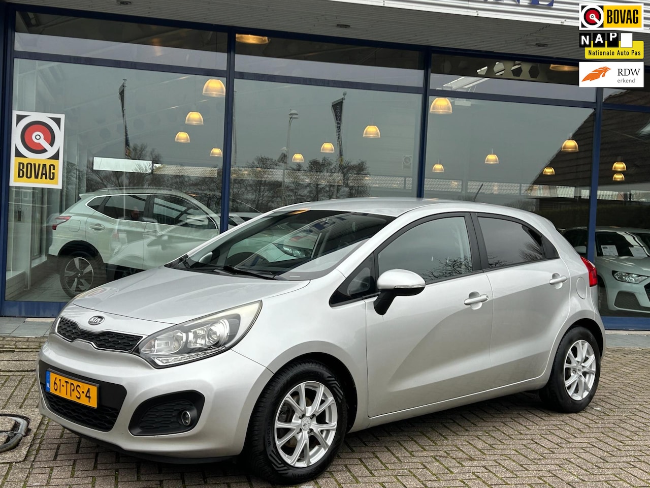 Kia Rio - 1.2 CVVT Plus Pack 5Drs Airco Lm-Velgen Elek.Pakket NAP NL-Auto Volledig Dealeronderhouden - AutoWereld.nl