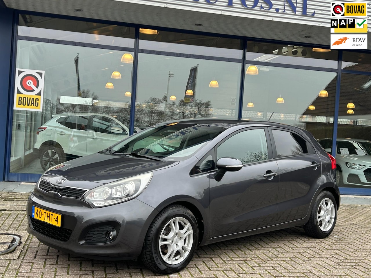 Kia Rio - 1.2 CVVT Super Pack 5Drs Clima Cruise Park.Sens Trekhaak NAP NL-Auto Volledig Dealeronderh - AutoWereld.nl