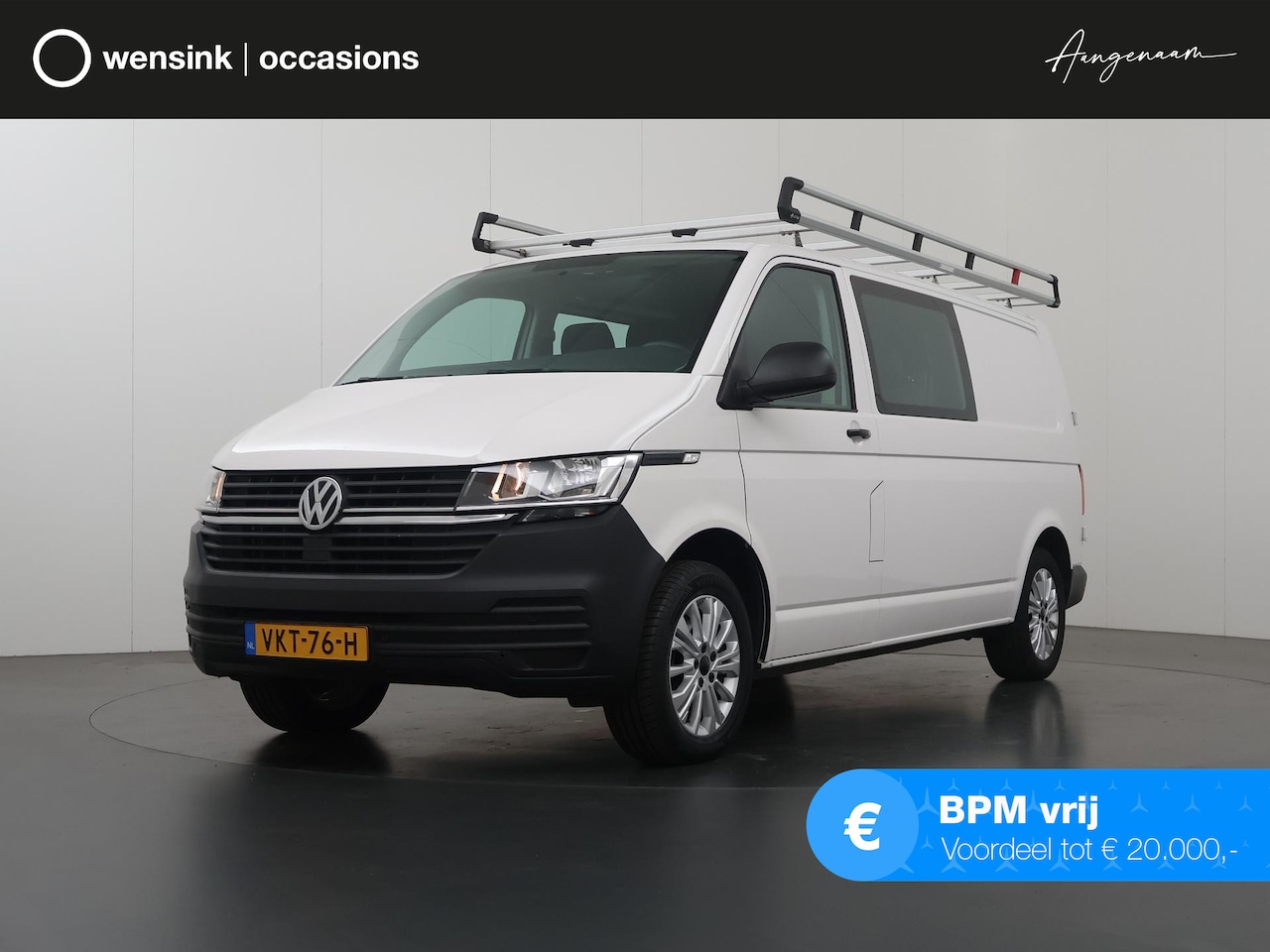 Volkswagen Transporter - 2.0 TDI | L2 H1 | Dubbele Cabine | Bluetooth | Stoelverwarming | Airco | Parkeersensoren | - AutoWereld.nl