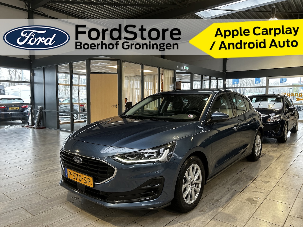 Ford Focus - EcoBoost 100 pk Connected | Camera | Navi | Airco | LED | Apple Carplay | 4 seiz. banden | - AutoWereld.nl