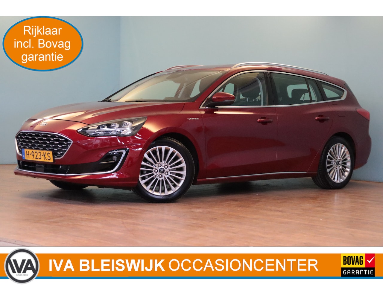 Ford Focus Wagon - 1.0 EcoBoost Vignale 125 PK | NAVI | PDC V+A | LEER | HEAD-UP | TREKHAAK | - AutoWereld.nl