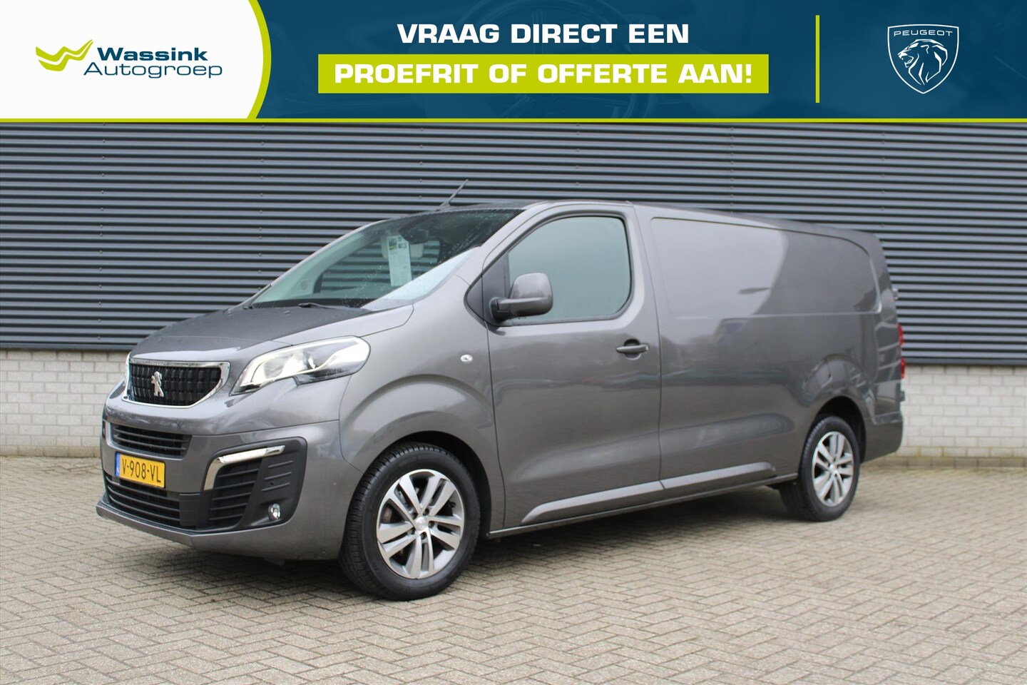 Peugeot Expert - Long 2.0 BlueHDi 180pk 3-zits EAT8 Premium I Automaat I Trekhaak I Navigatie I Parkeersens - AutoWereld.nl