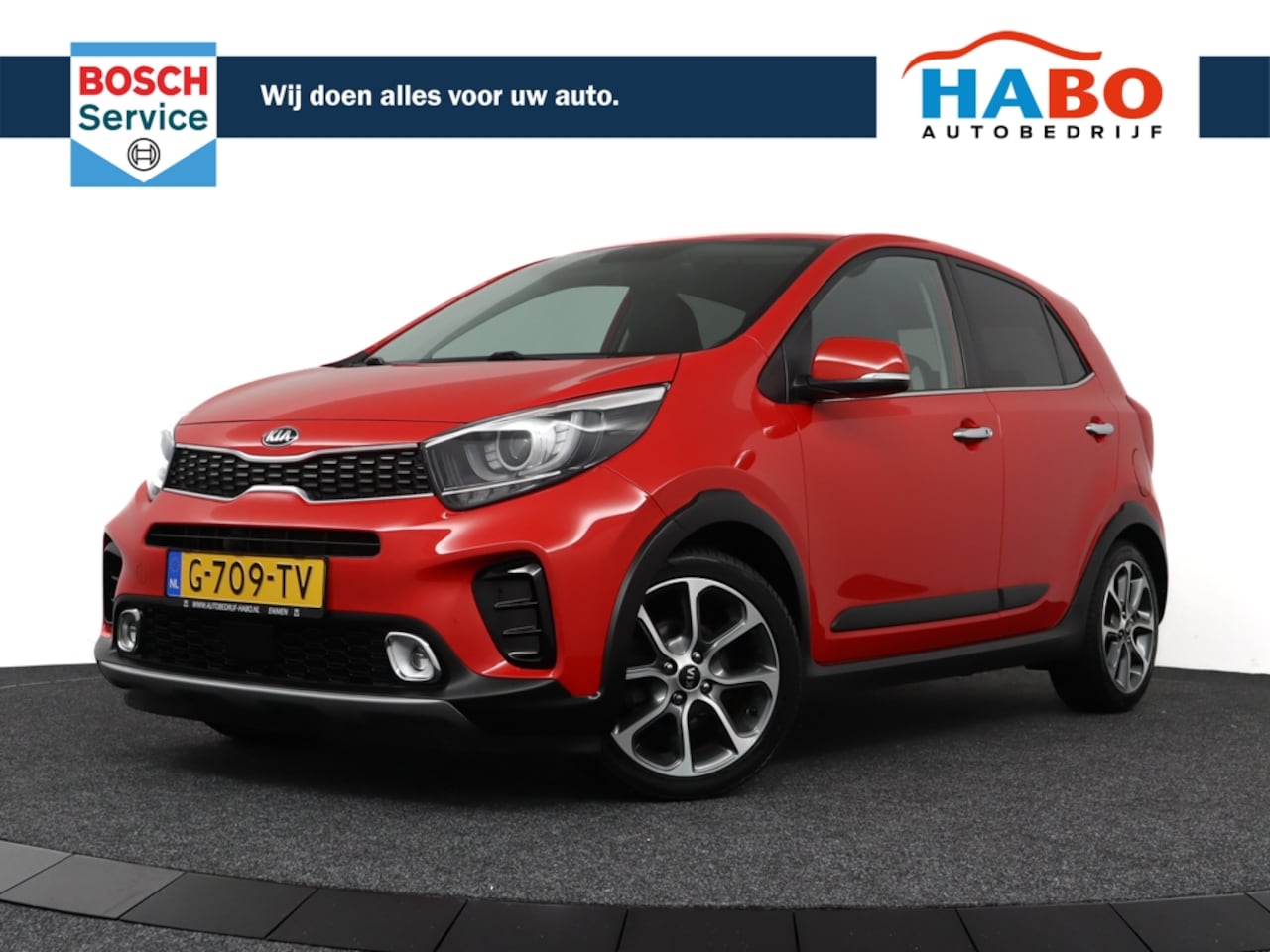 Kia Picanto - 1.0 T-GDI X-LINE 5Z 100PK ECC/CRUISE/NAV/CAMERA/KEYLESS.ENTRY/STOEL.STUUR.VERWARM./LMV - AutoWereld.nl