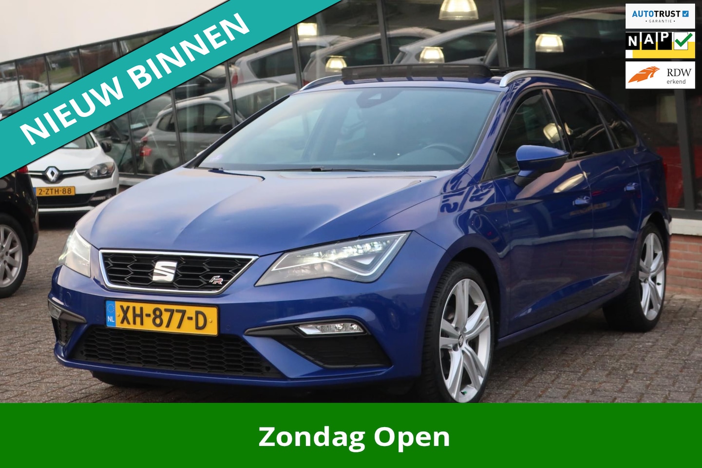 Seat Leon ST - 1.0 TSI FR Business Intense LED_PANO_VRITUAL_CAM_PDC V+A_18-INCH. - AutoWereld.nl