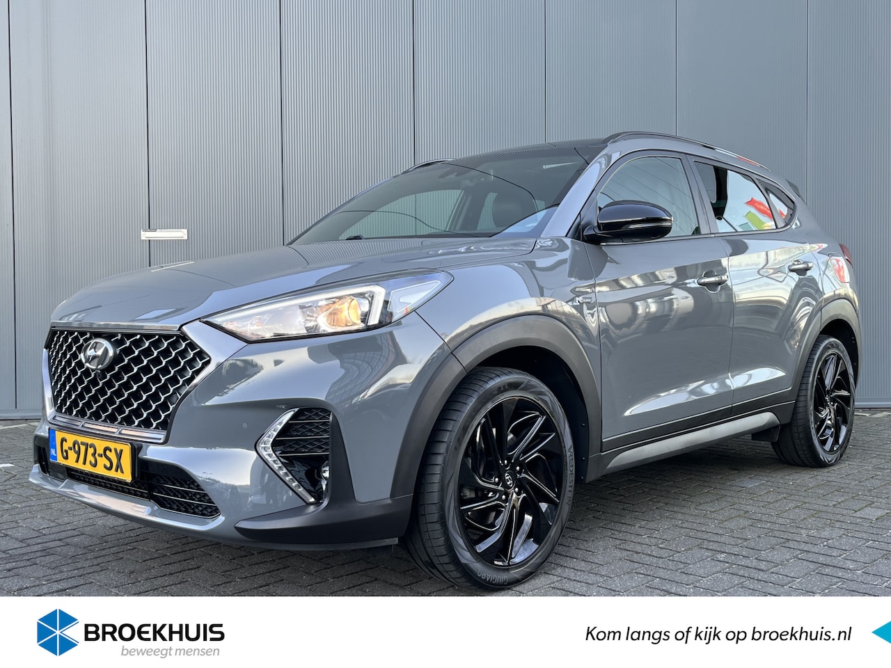 Hyundai Tucson - 1.6 T-GDi 177pk N-Line Sky Automaat | Led | Leder | Carplay | Climate | Alcantara | Naviga - AutoWereld.nl