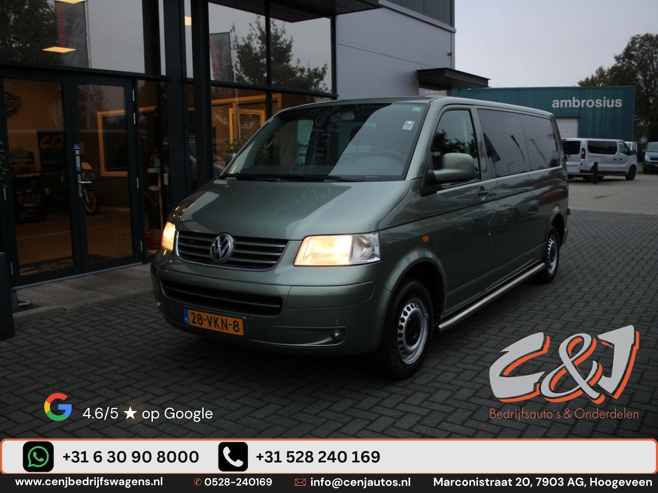 Volkswagen Transporter - 2.5 TDI 340 60 jahre dubbele cabine aut leder elek pakket 2950,- ex btw. - AutoWereld.nl