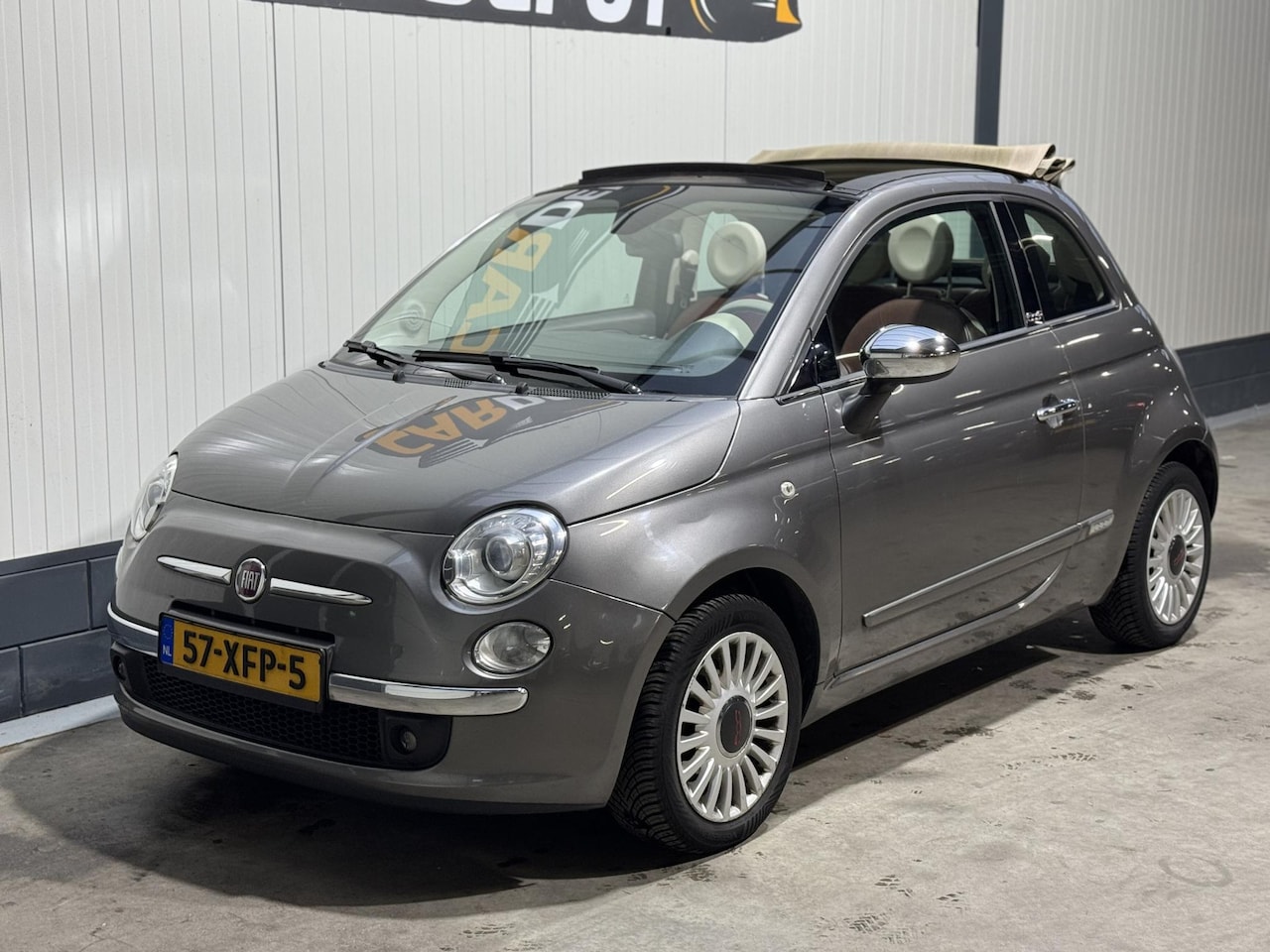 Fiat 500 C - 1.2 Lounge Zeer Netjes Airco Cabrio - AutoWereld.nl