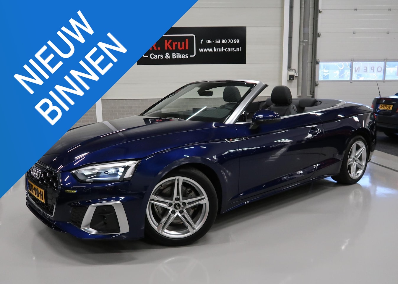 Audi A5 Cabriolet - 35 TFSI S edition 2x S Line Leer/Alcantara Nekverwarming Massage Navigatie Virtueel 360 Ca - AutoWereld.nl