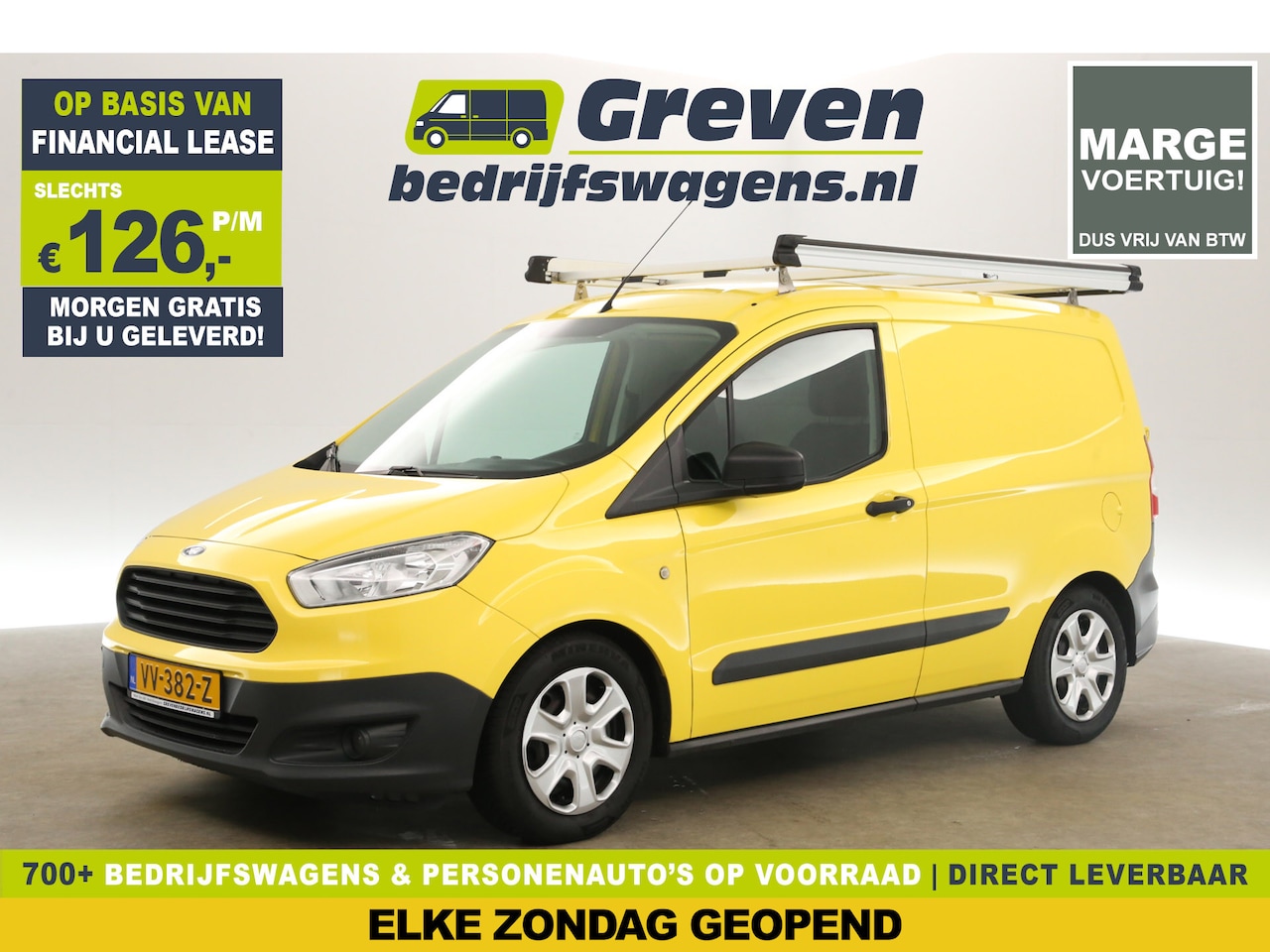 Ford Transit Courier - 1.5 TDCI L1H1 | MARGE! | Airco Cruise Trekhaak Imperiaal Elektrpakket - AutoWereld.nl