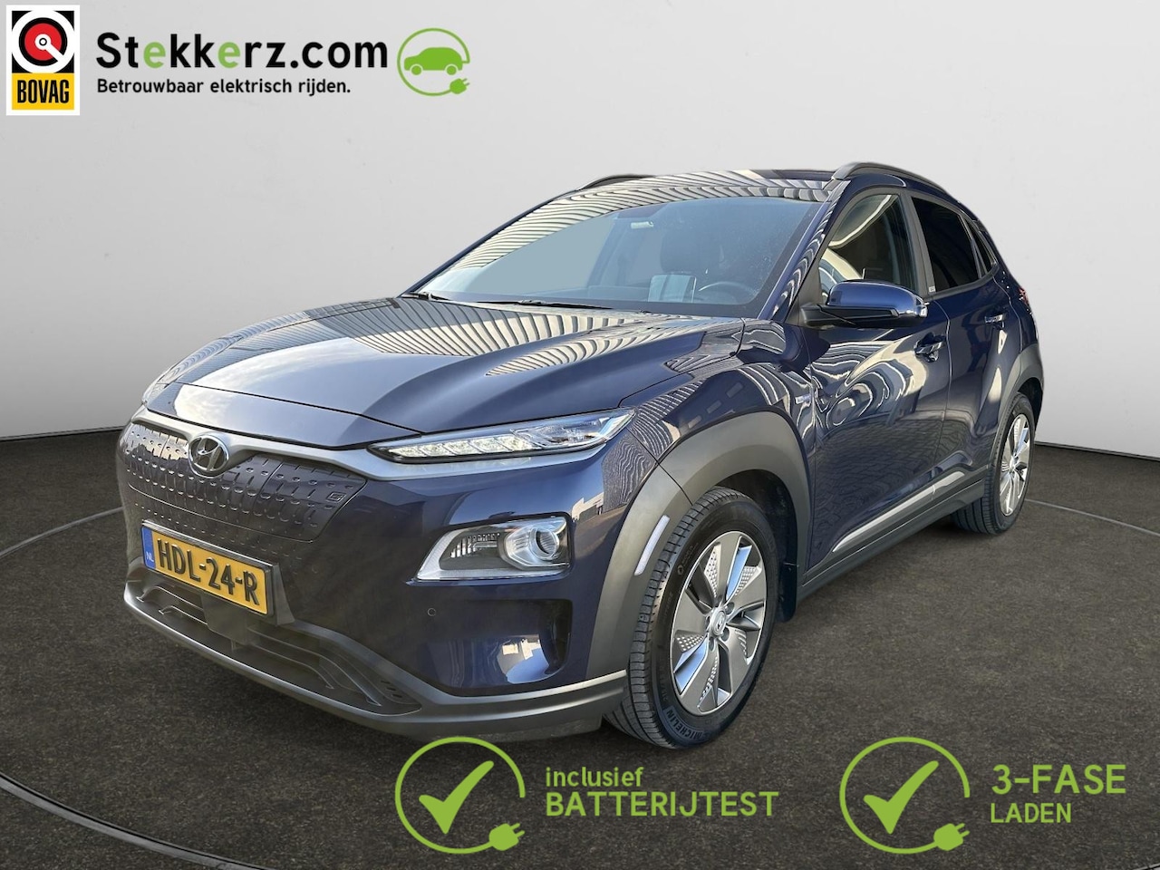 Hyundai Kona Electric - EV Premium 64 kWh SOH 99%, meest luxe uitvoering! - AutoWereld.nl